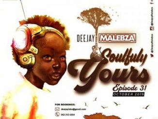 DJ Malebza, Soulfully Yours Episode 31, October 2019, mp3, download, datafilehost, toxicwap, fakaza, Afro House, Afro House 2019, Afro House Mix, Afro House Music, Afro Tech, House Music