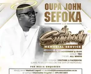 DJ Sumbody, Oupa John Sefoka, Memorial Service, Live Streaming, News