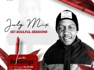 Dj Fisto, 057 Soulful Sessions July Mix, mp3, download, datafilehost, toxicwap, fakaza,House Music, Amapiano, Amapiano 2024, Amapiano Mix, Amapiano Music